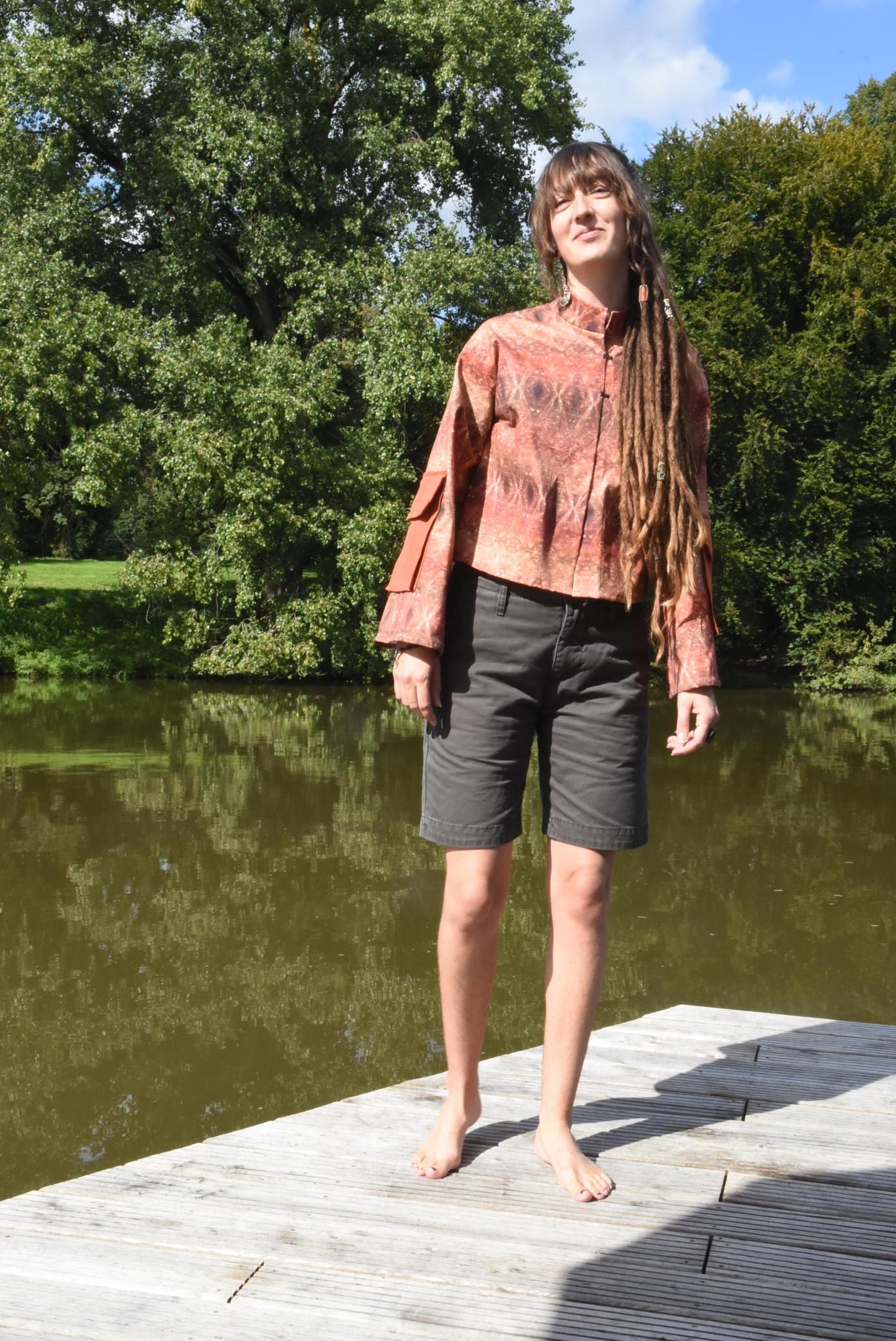 Cropped Jacket Orange Blast